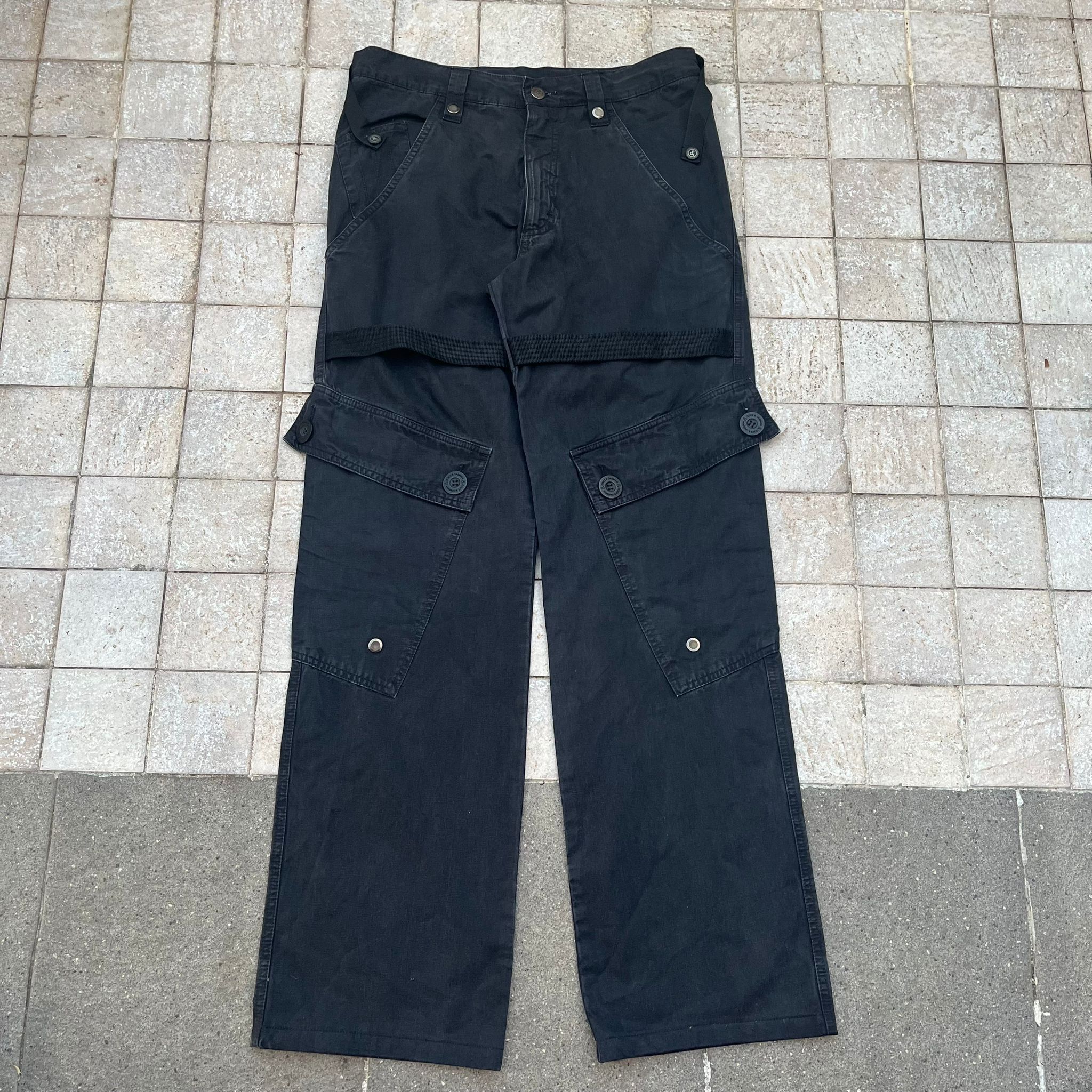 Dolce & Gabbana × Vintage Dolce Gabbana Vintage Sunfaded Cargo Bondage y2k Pants Size US 29 - 1 Thumbnail