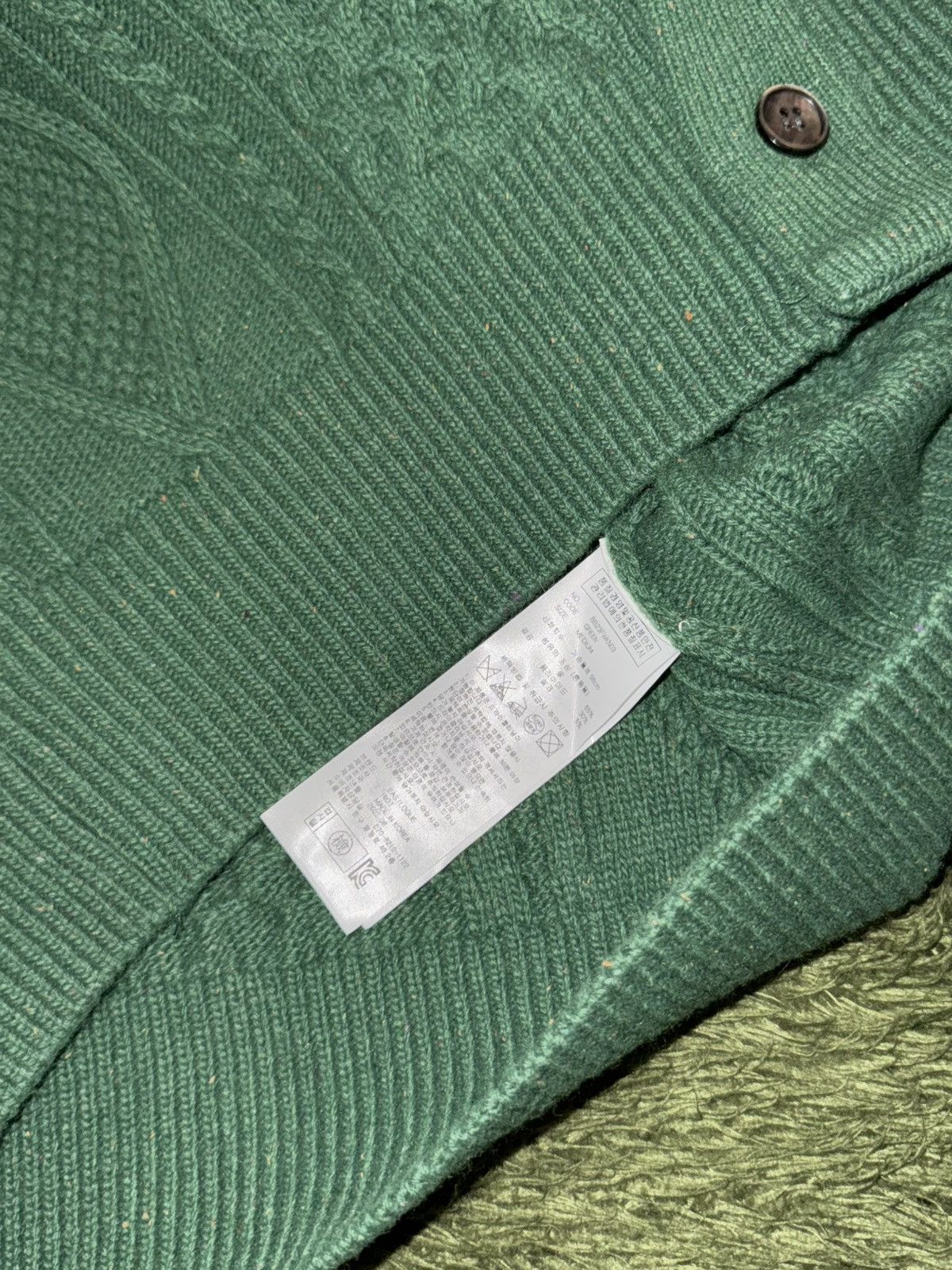 Brooks Brothers [M] Eastlogue X Brooks Brothers Cable Knit Cardigan – Green Size US M / EU 48-50 / 2 - 6 Thumbnail
