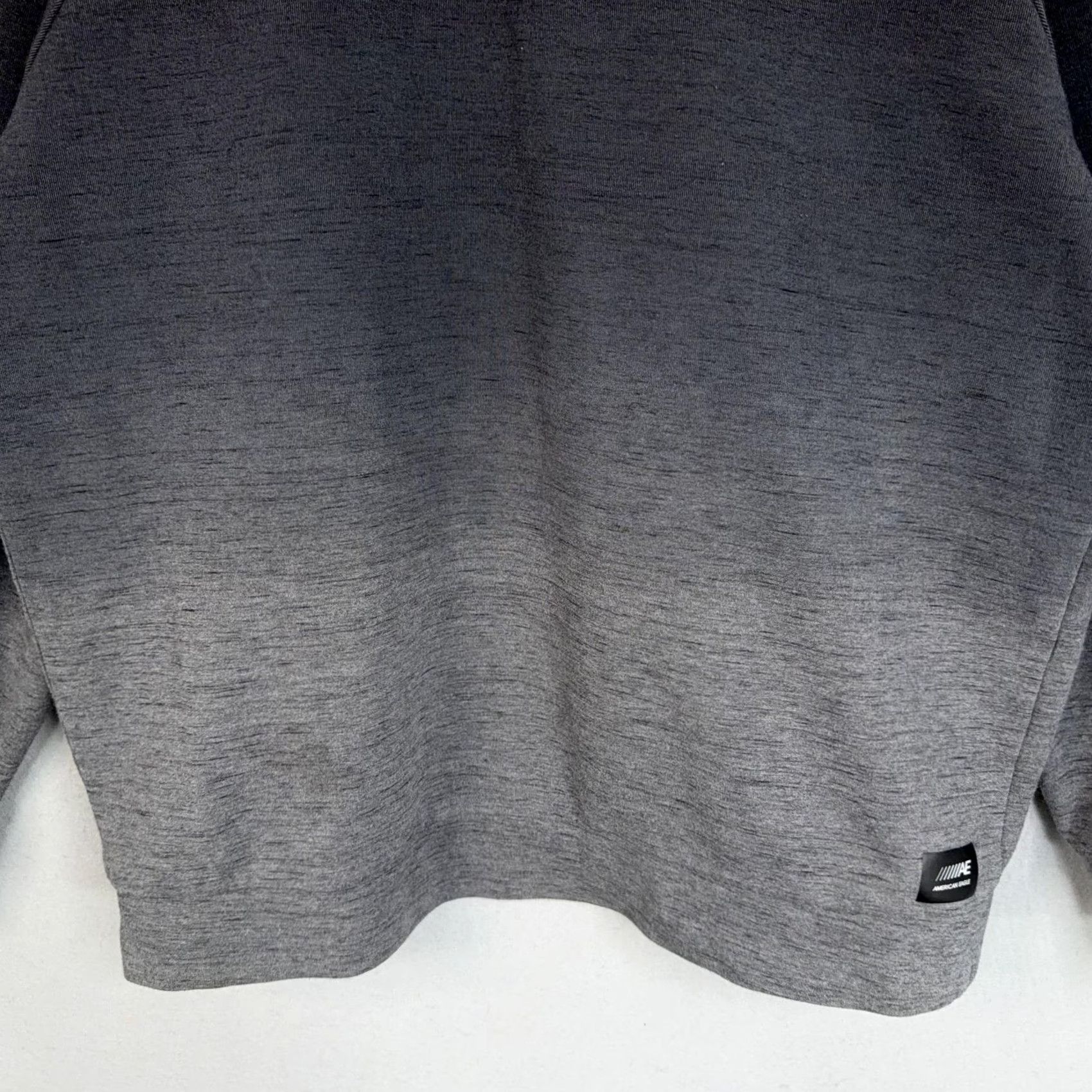American Eagle Outfitters American Eagle Outfitters Sweatshirt Mens 2XL Gray Gradient Pullover Crewneck AEActive Flex Knit Raglan Long Sleeve Regular Fit Logo Front Hem Mens Size US XXL / EU 58 / 5 - 3 Thumbnail