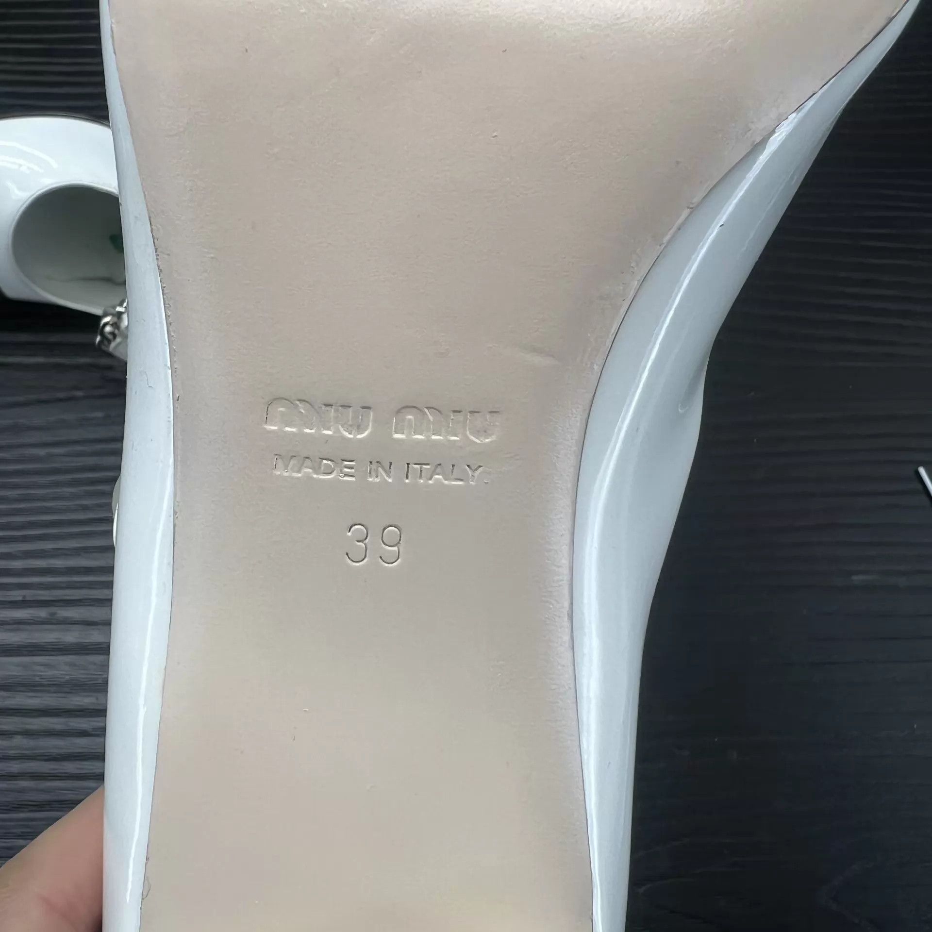 Miu Miu MIU MIU MJ Black/White 39 Like New Repaired Soles Box Size US 8.5 / IT 38.5 - 6 Thumbnail