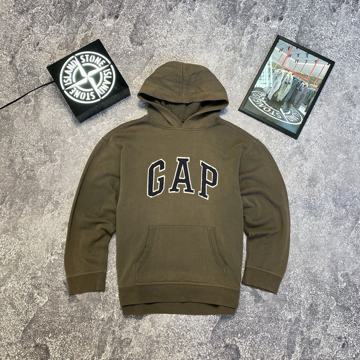 Gap Vintage Gap Brown Big Logo Streetwear Faded hoodie Size US S / EU 44-46 / 1 - 1 Thumbnail