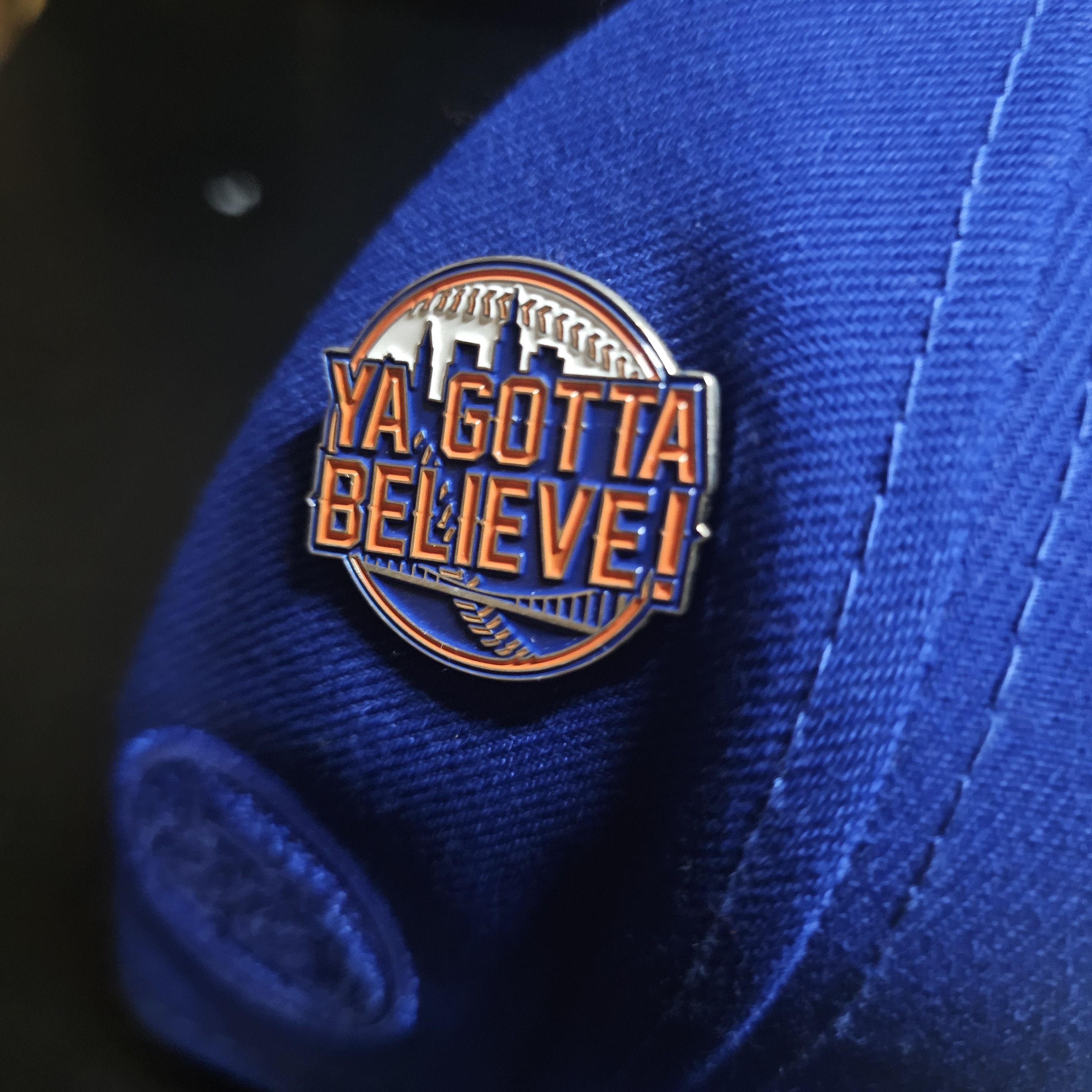 New Era Mets 7 Line "Ya Gotta Believe" W/ Pin Size ONE SIZE - 3 Thumbnail