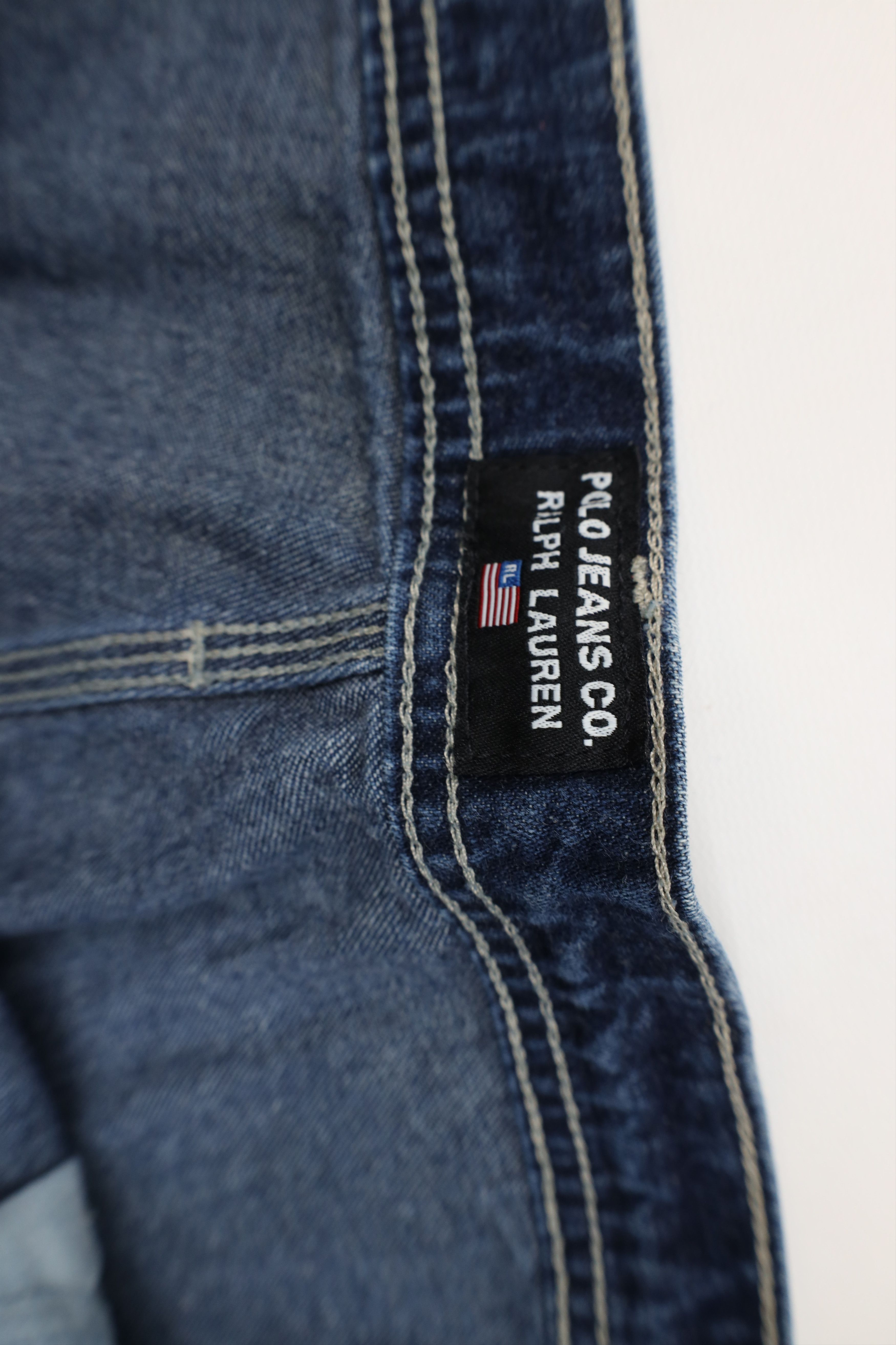 Ralph Lauren Vintage 90s Ralph Lauren Baggy Wide Leg Carpenter Jeans Blue Size US 38 / EU 54 - 7 Thumbnail