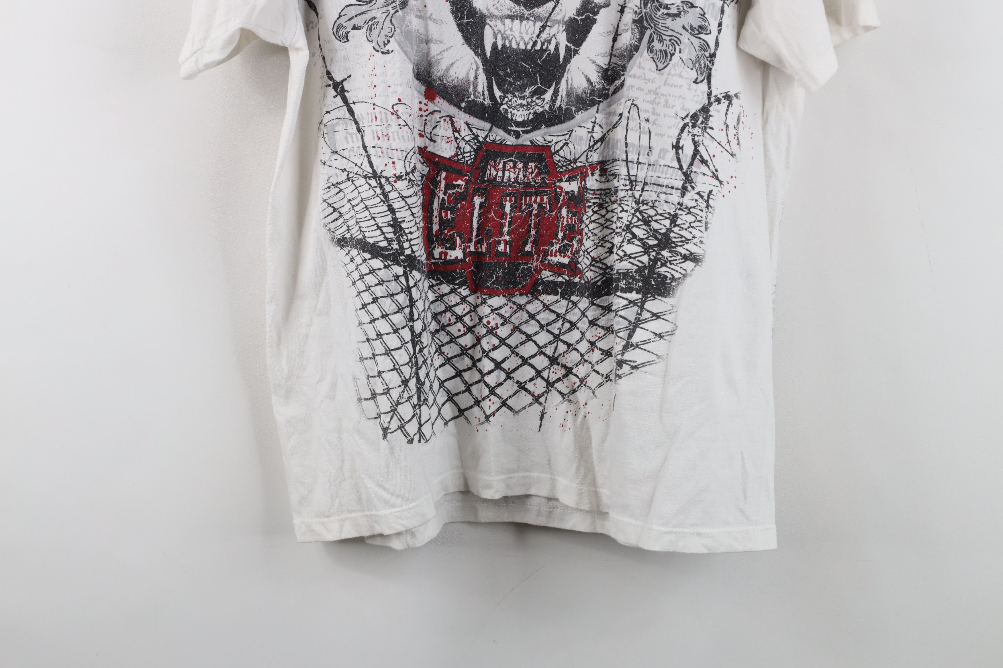 Vintage Vintage Y2K MMA UFC Rampage Jackson Fighting T-Shirt White Size US L / EU 52-54 / 3 - 15 Thumbnail