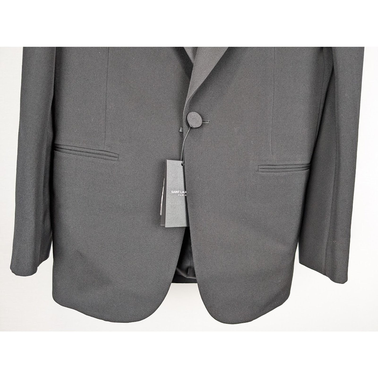 Saint Laurent Paris o1rshd1 Grain De Poudre De Leger Armure Jacket in Black Size US L / EU 52-54 / 3 - 7 Thumbnail
