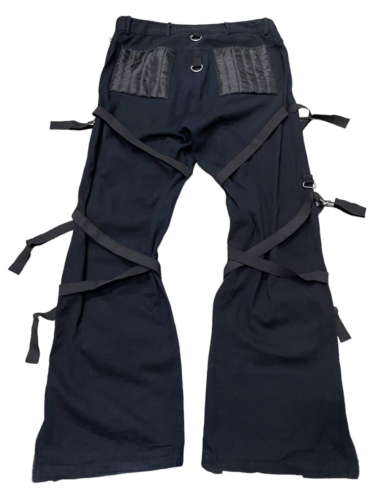 Japanese Brand × Junya Watanabe JunyaWatanabe Balenciaga Style Raver Bondage Baggy Flared Size US 34 / EU 50 - 2 Thumbnail