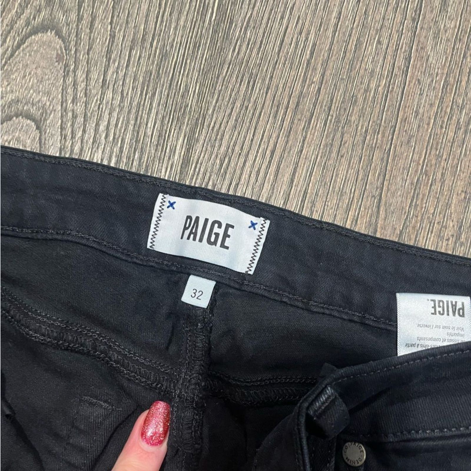 Paige Paige Verdugo Ultra Skinny Leg Black Jeans Size 32 Size 32" / US 10 / IT 46 - 5 Thumbnail