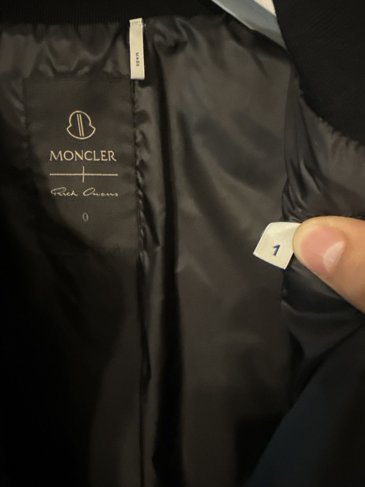 Moncler × Rick Owens Rick Owens x Moncler Megapenta flight jacket Size US S / EU 44-46 / 1 - 9 Thumbnail