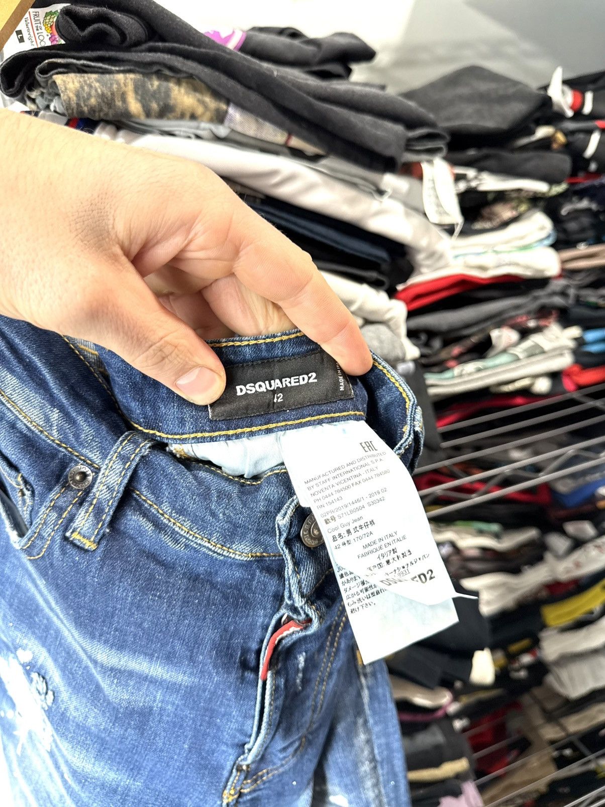 Dsquared2 Rare Dsquared2 Distressed Denim Pants Designer Y2K Size US 30 / EU 46 - 10 Thumbnail