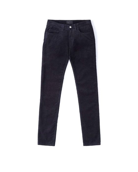 image of Acne Studios Ace Navy Corduroy Skinny Fit Jeans Pant in Blue, Men's (Size 31)