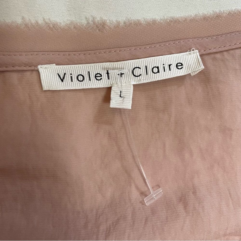 Other New Violet & Claire Short Sleeve Pale Pink Blouse Size L Size L / US 10 / IT 46 - 6 Thumbnail