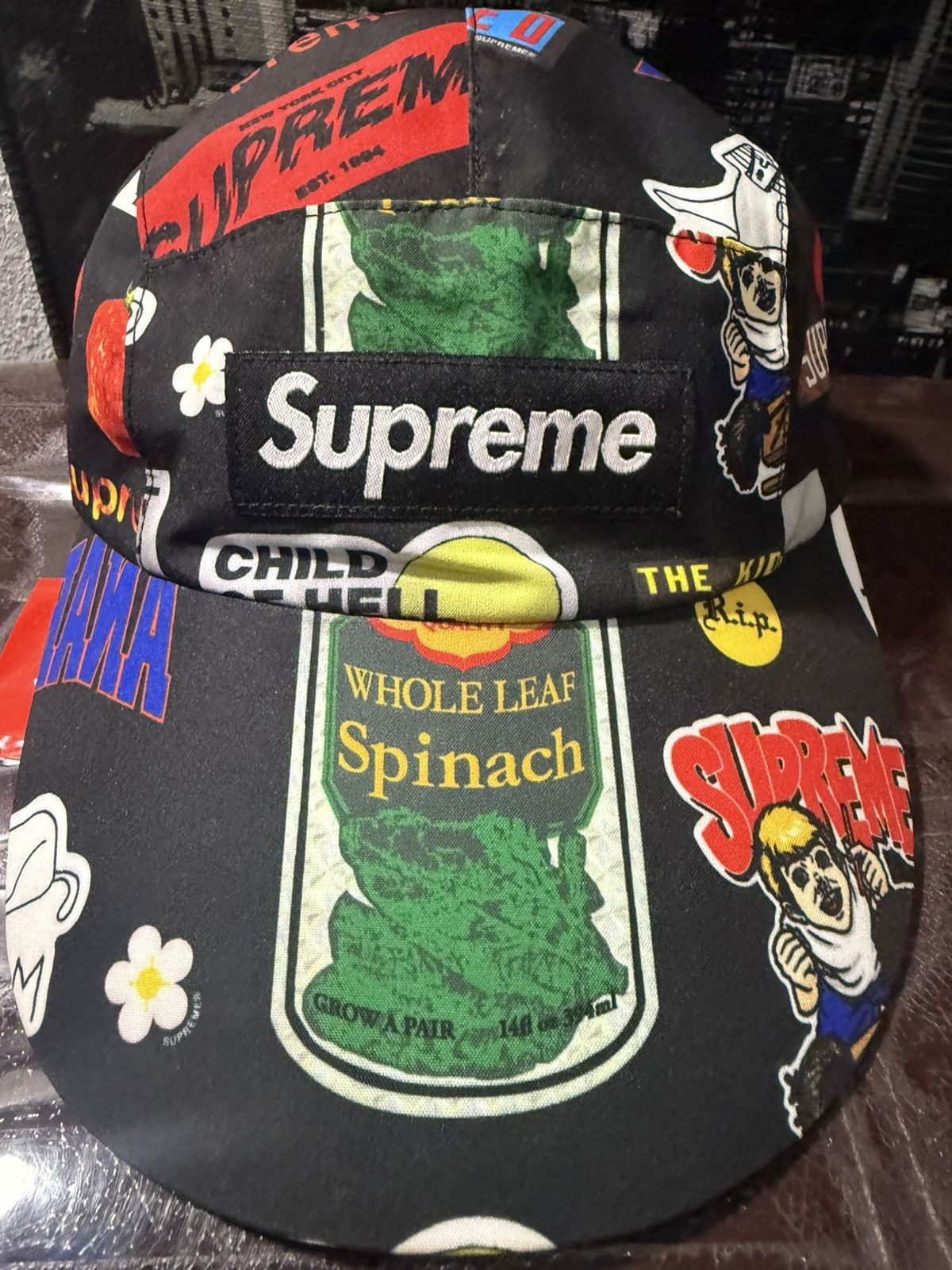 Supreme Supreme SS21 Gore-Tex Long Bill Camp Cap S/M Black Sticker Size ONE SIZE - 6 Thumbnail