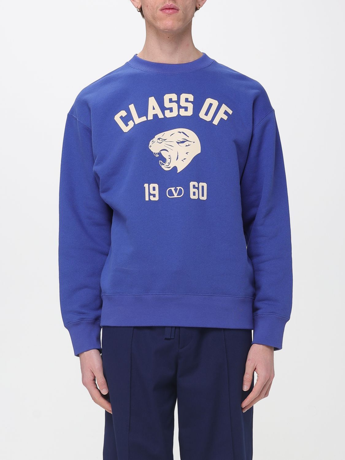 Valentino Valentino Sweatshirt Men Blue Size US XL / EU 56 / 4 - 1 Thumbnail