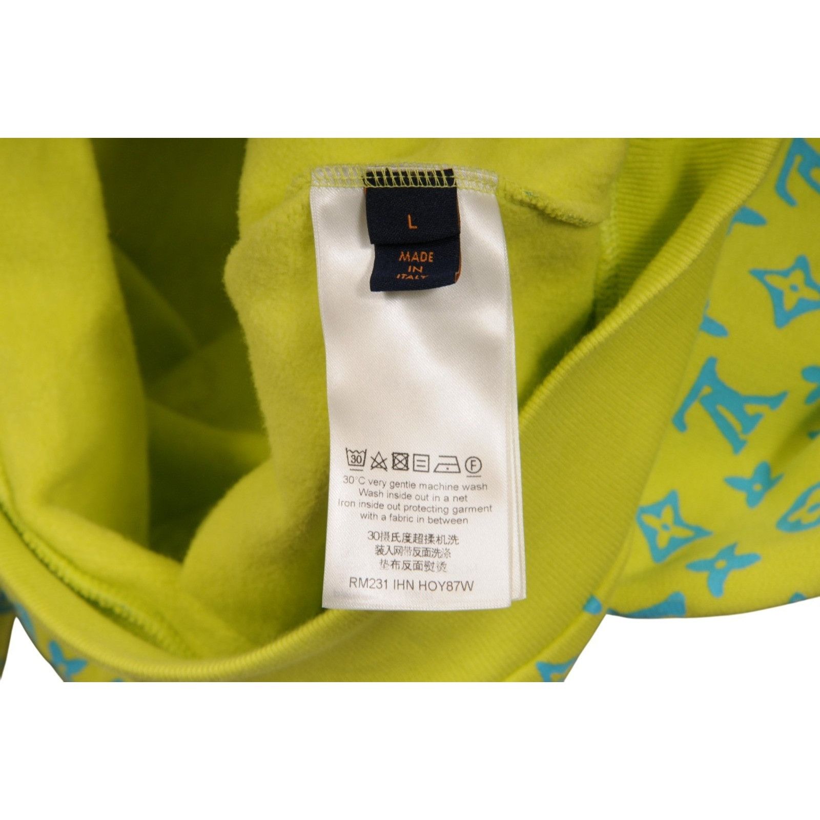 Louis Vuitton Monogram Sweater Neon Yellow Size US L / EU 52-54 / 3 - 8 Thumbnail