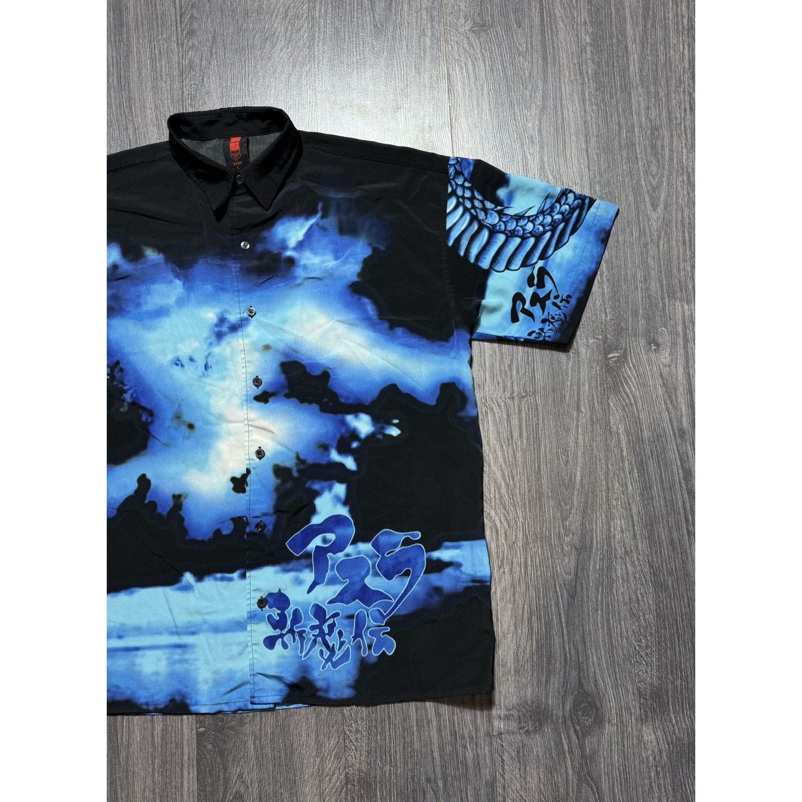 Japanese Brand 90s Vintage Anime Crazy Japanese Style All Over Print Shirt Size US L / EU 52-54 / 3 - 4 Thumbnail