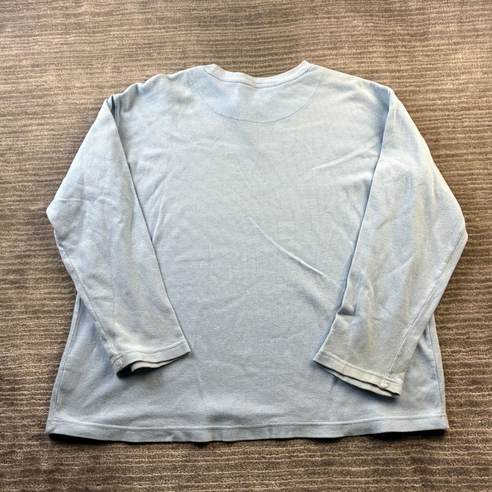 Ecko Unltd. Ecko Vintage Y2K Grunge Emo Mens Large Blue Thermal Shirt Size US L / EU 52-54 / 3 - 2 Thumbnail
