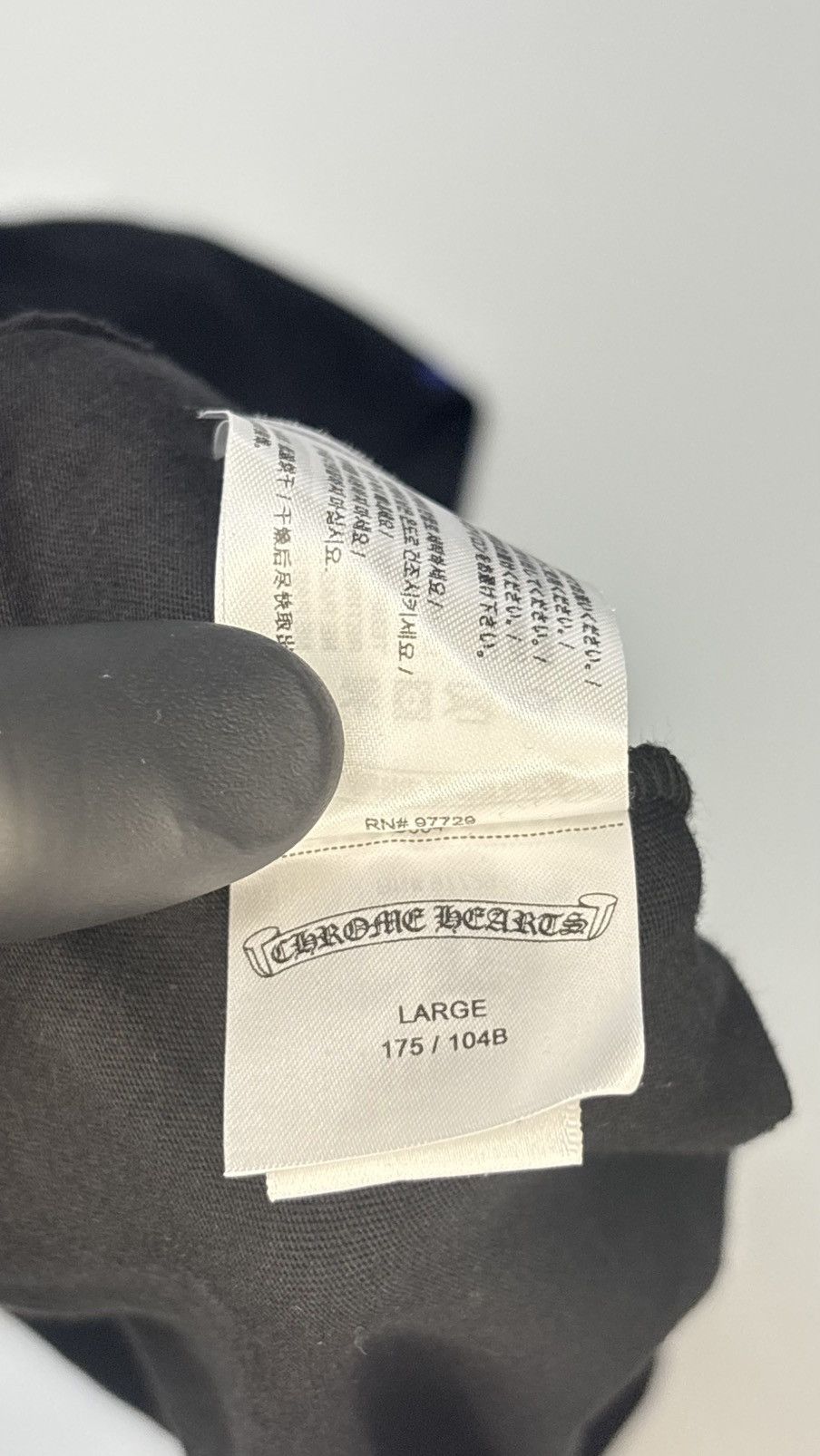 Chrome Hearts Chrome Hearts Long Sleeve Black Blue Script Size L Size US L / EU 52-54 / 3 - 10 Thumbnail