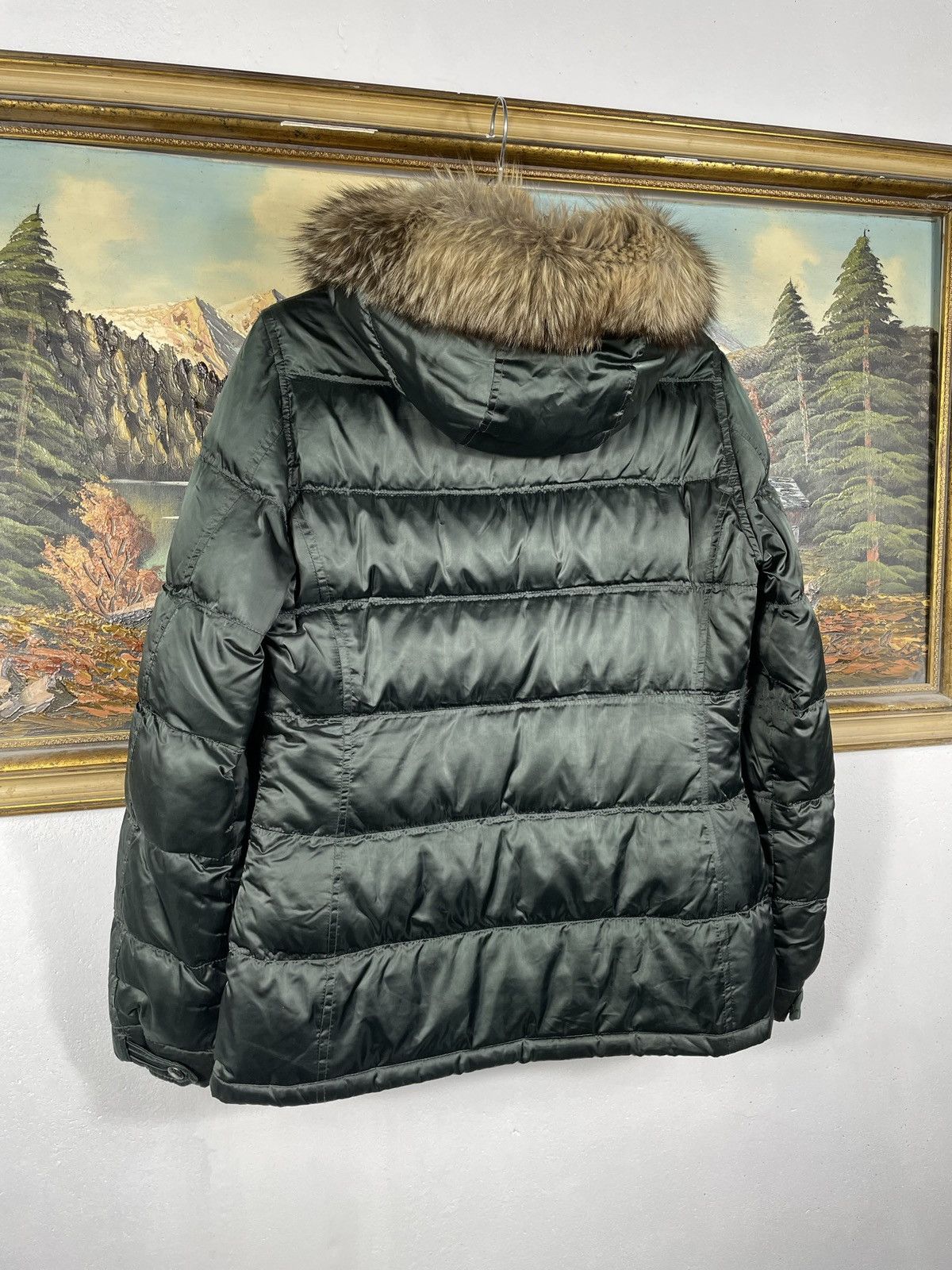 Designer × Prada Prada Green Down Winter Coat Warm Designer Luxury Old Money Size L / US 10 / IT 46 - 9 Thumbnail