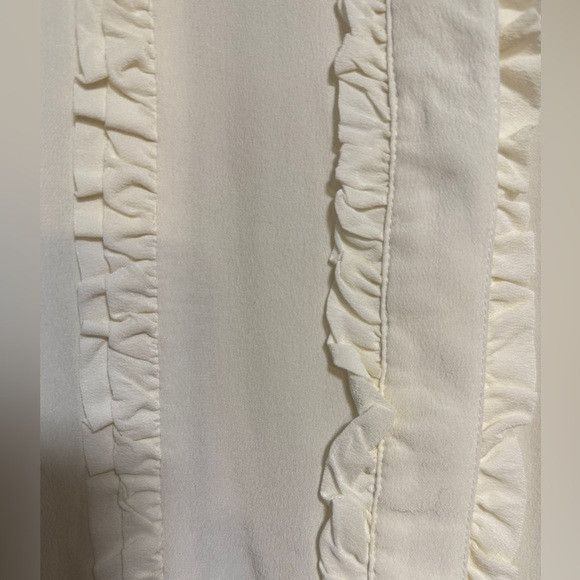 Equipment Equipment Femme Ivory Ruffle Trim Sleeveless Blouse XS Size XS / US 0-2 / IT 36-38 - 6 Thumbnail