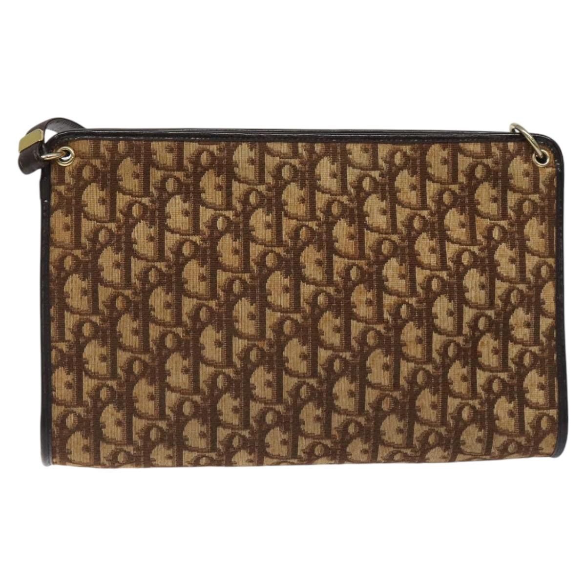 Dior DIOR Trotter Canvas Shoulder Bag Brown Size ONE SIZE - 3 Thumbnail