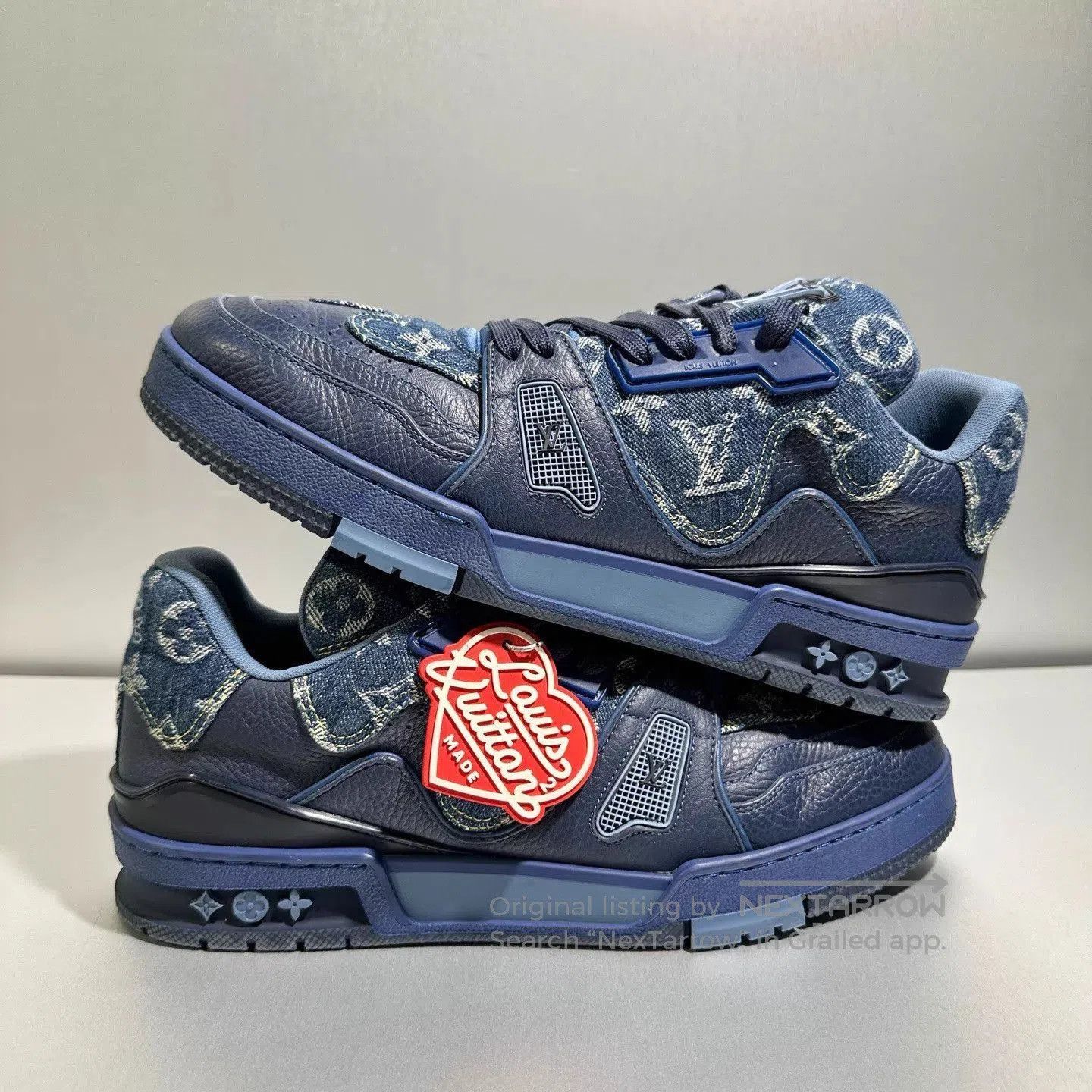 Louis Vuitton Blue Low. Size US 8.5 / EU 41-42 - 3 Thumbnail