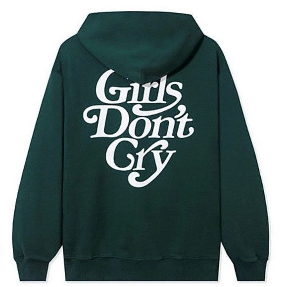 NEW GIRLS DON'T CRY GREEN LOGO HOODIE SZ EXTRA LARGE XL - Tops