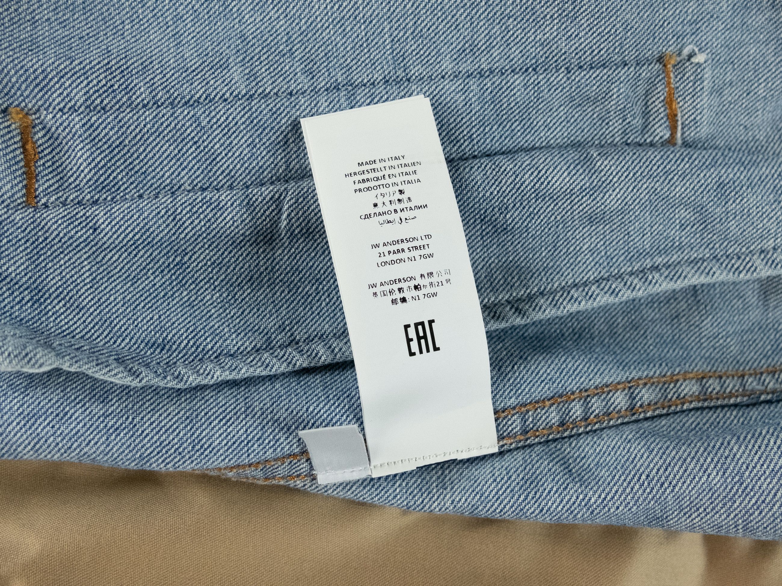 JW Anderson JW ANDERSON blue classic fit distressed denim jacket Medium Size US M / EU 48-50 / 2 - 11 Thumbnail