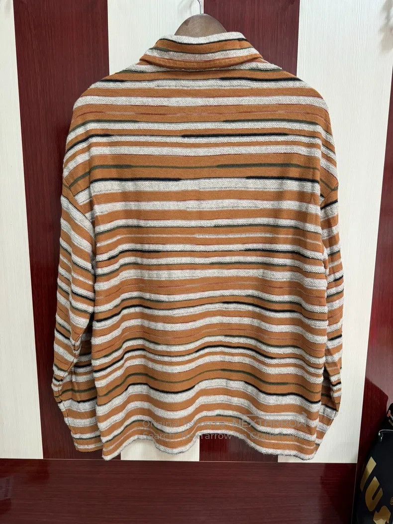Acne Studios Acne Studios Striped Polo Collar Long Sleeve Sweatshirt Size XXS / US 00 / IT 34 - 5 Thumbnail