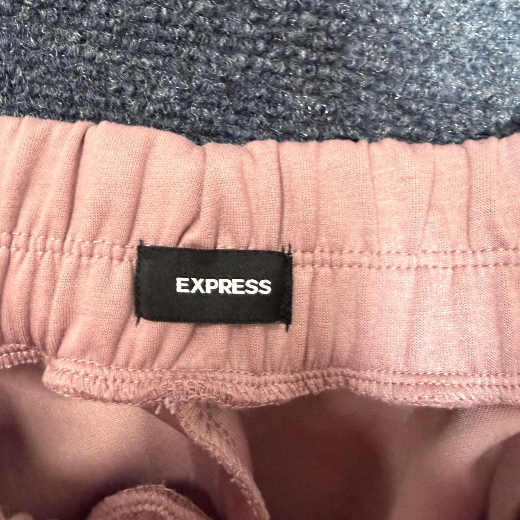 Express Express Sweatpants Jogger Womens Medium Pink Cargo Pockets Elastic Waist Lounge Size 32" / US 10 / IT 46 - 3 Thumbnail