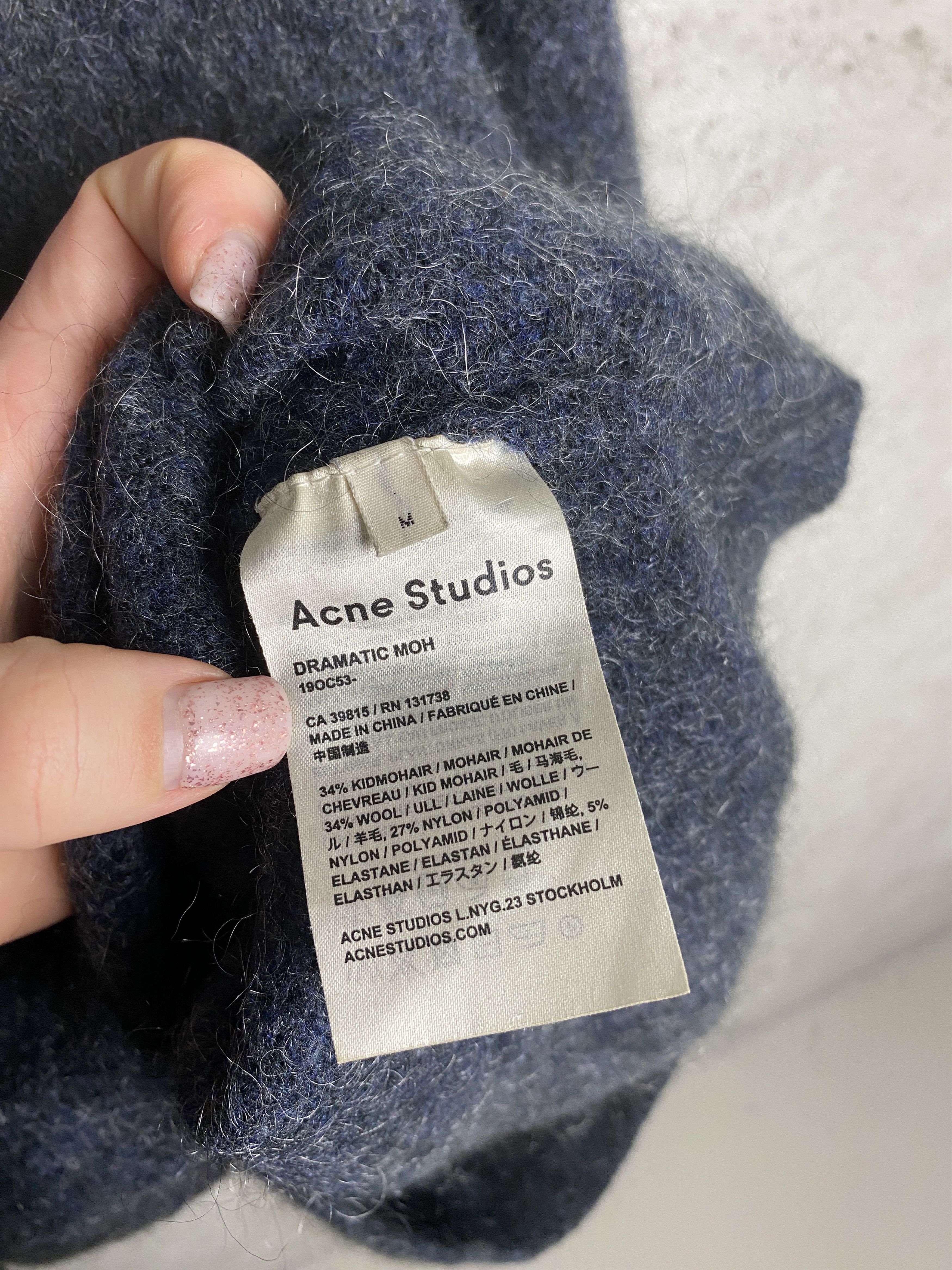 Acne Studios Acne Studios Dramatic Moh sweater knitwear mohair wool Size US M / EU 48-50 / 2 - 4 Thumbnail