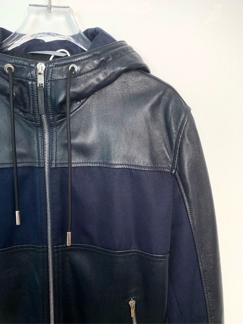 Dior Dior Leather-blocked hooded zipper jacket 2501-Nextarrow Size US S / EU 44-46 / 1 - 3 Thumbnail