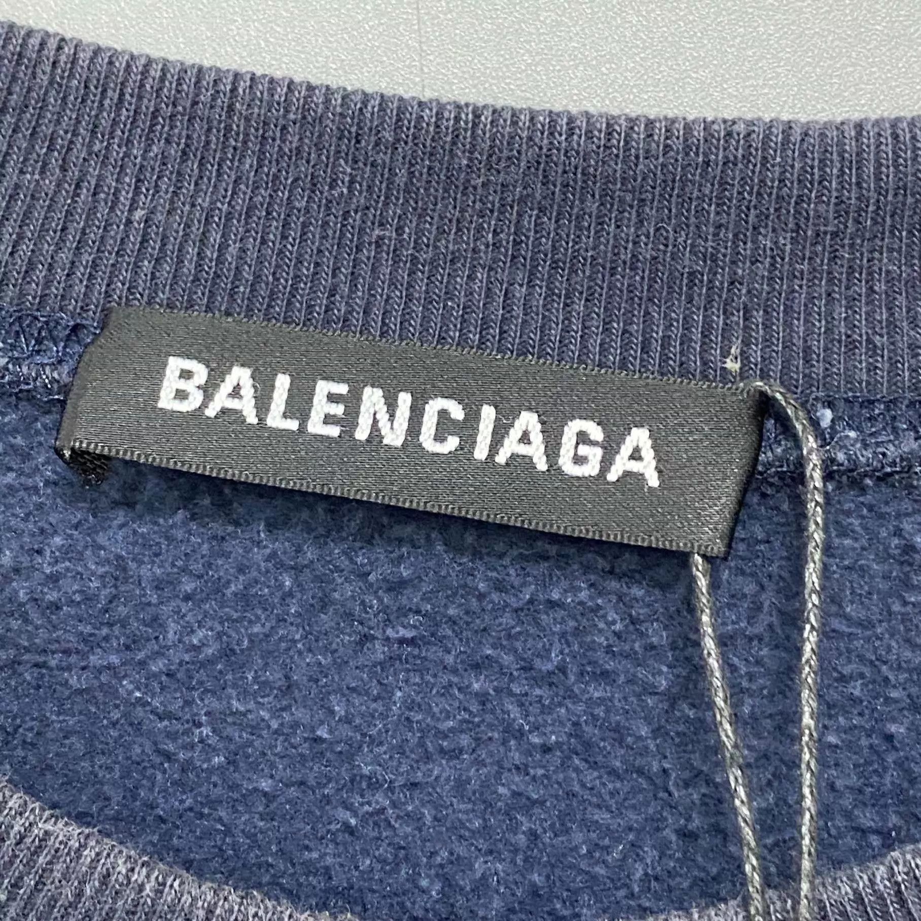 Balenciaga Balenciaga Classic Navy Coke Sweatshirt XS 95 New Size US XS / EU 42 / 0 - 4 Thumbnail