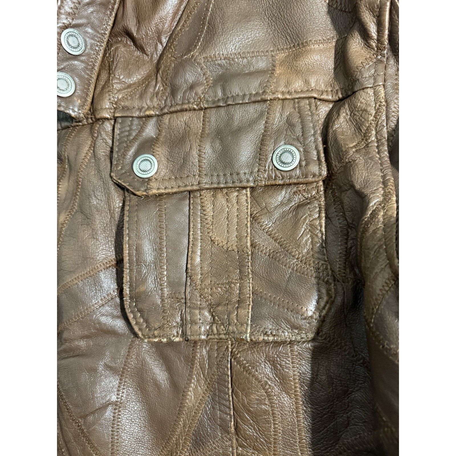 Other Mens Legacy Original Leather Wear Brown Patterned Jacket 4XL Size US XXL / EU 58 / 5 - 10 Thumbnail