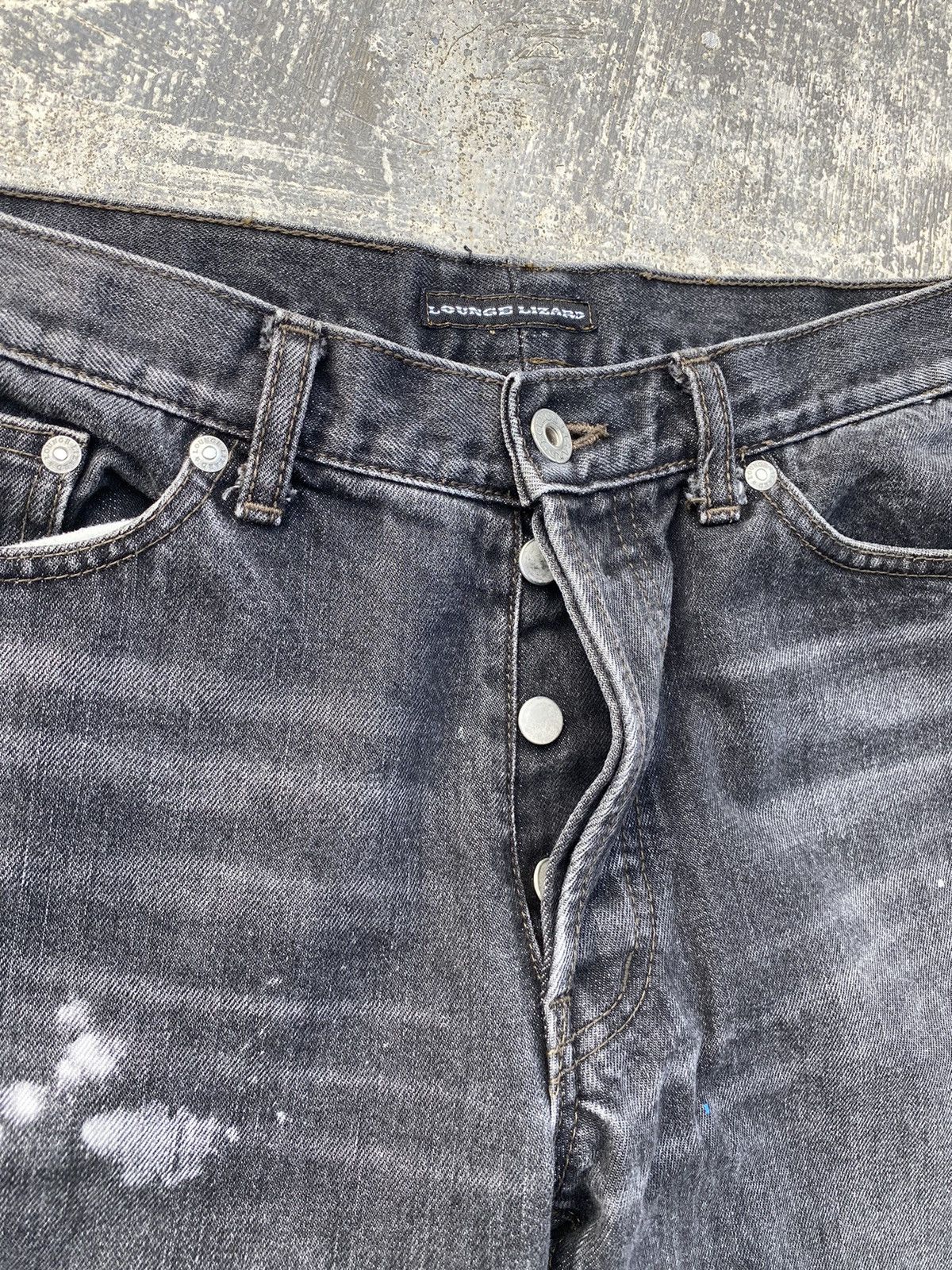 Japanese Brand × Lounge Lizard LOUNGE LIZARD JAPAN PAINT SPLASH PUNK RAVE GORPCORE GRUNGE Size US 29 - 4 Thumbnail