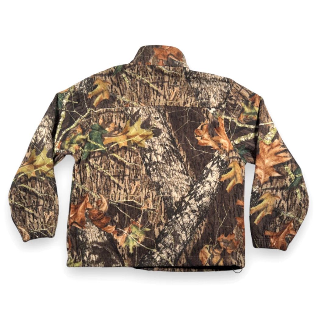 Vintage Remington Jacket Adult LARGE Brown Green Camo Polyester Fleece Mossy Oak Hunting Size US L / EU 52-54 / 3 - 3 Thumbnail