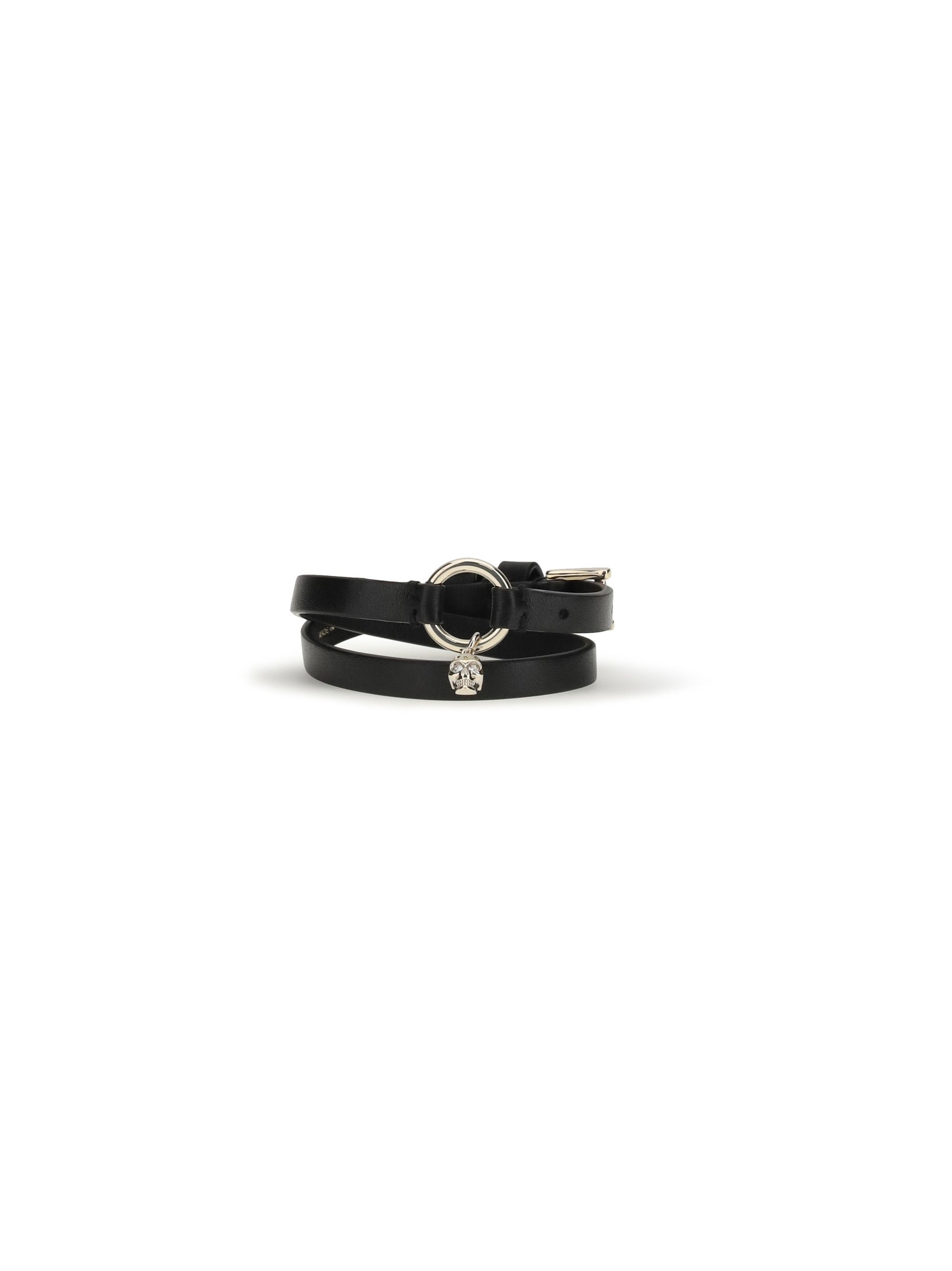 Skull Ring Double Wrap Bracelet