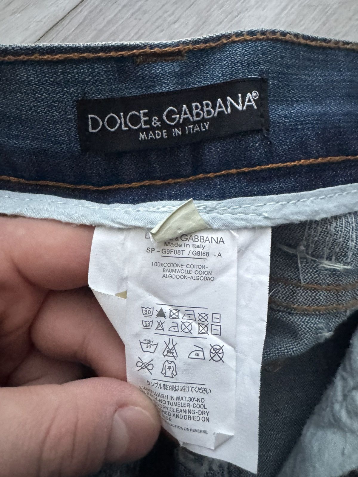 Dolce & Gabbana Rare Vintage D&G Distressed Paint Splatter Jeans Size US 30 / EU 46 - 9 Thumbnail