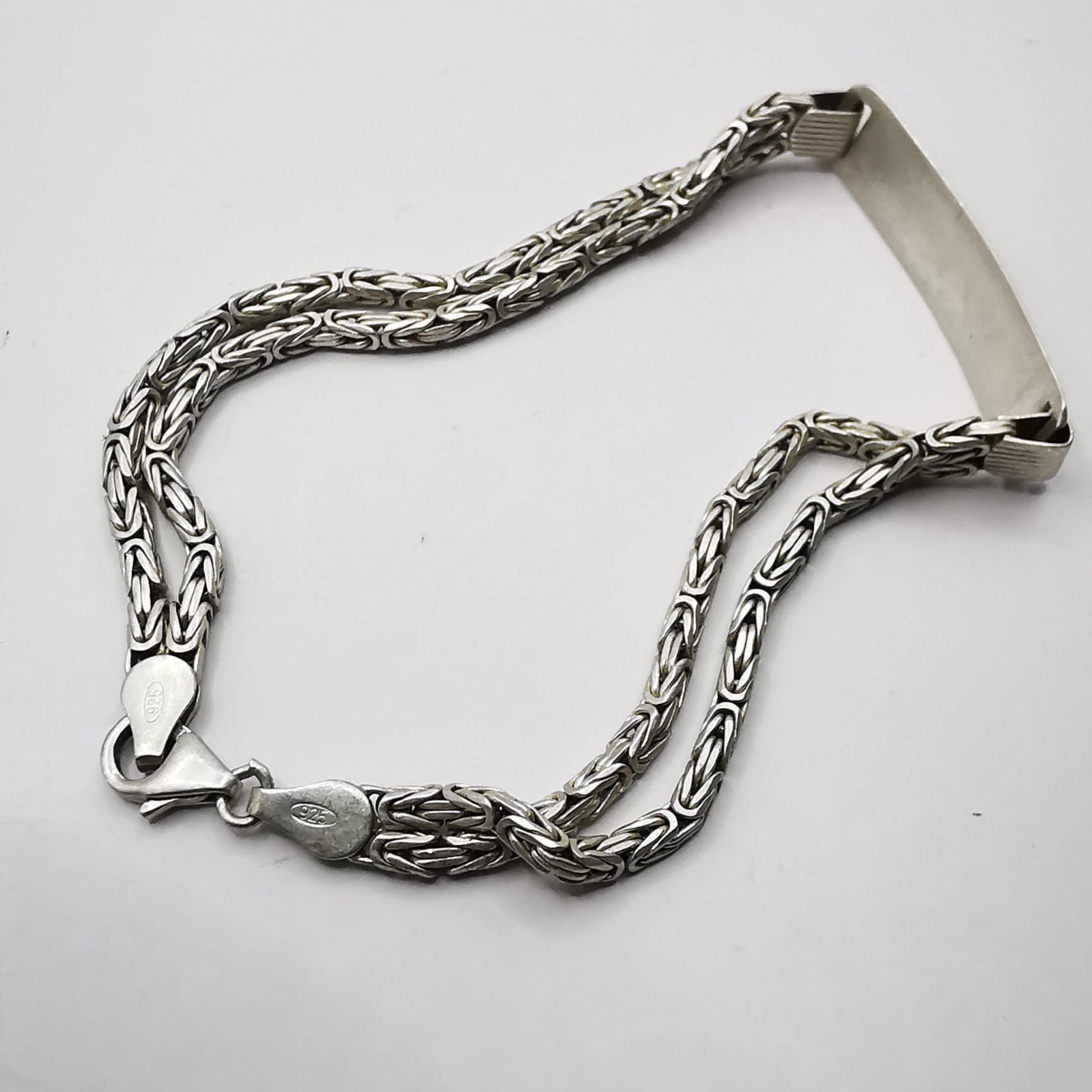 Sterling Silver Vintage Chic Bracelet Jewelry, 925 Sterling Silver 13,60g Size ONE SIZE - 5 Thumbnail