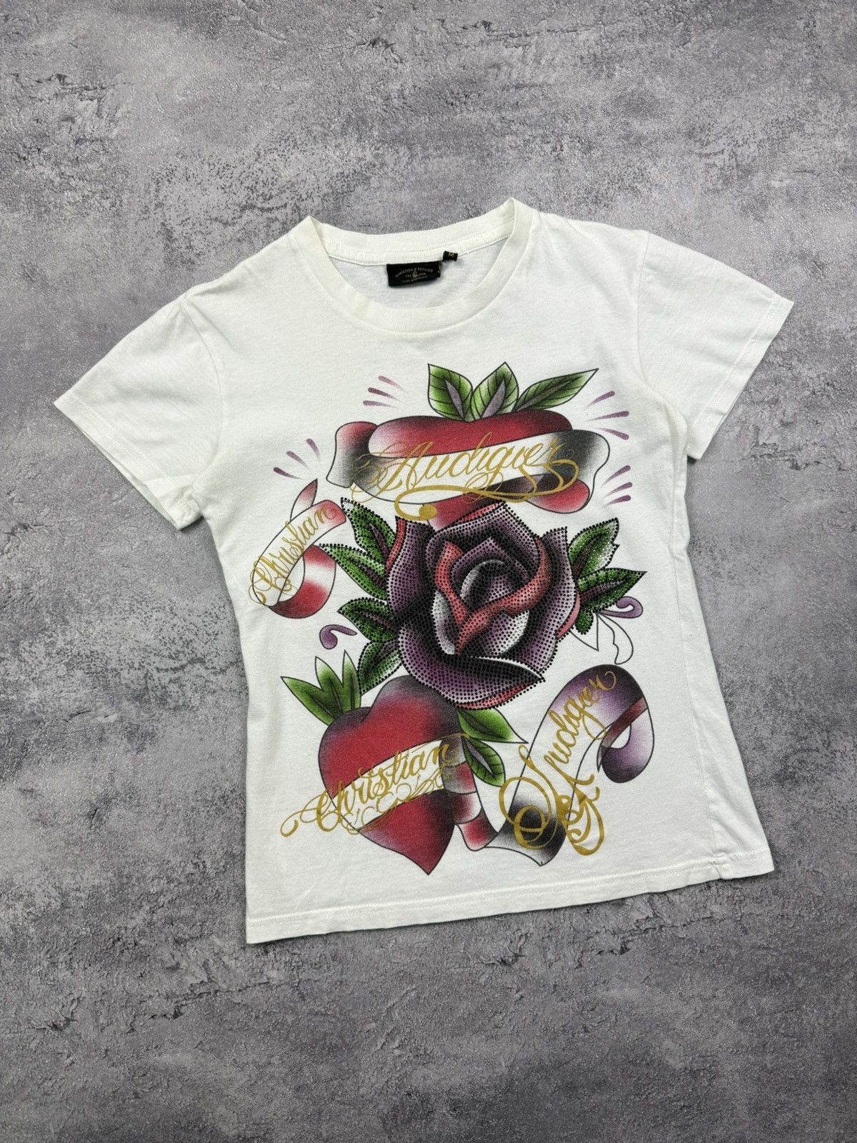 Christian Audigier Vintage Y2K Ed Hardy By Christian Audigier T-Shirt Rare Tee Size M / US 6-8 / IT 42-44 - 3 Thumbnail