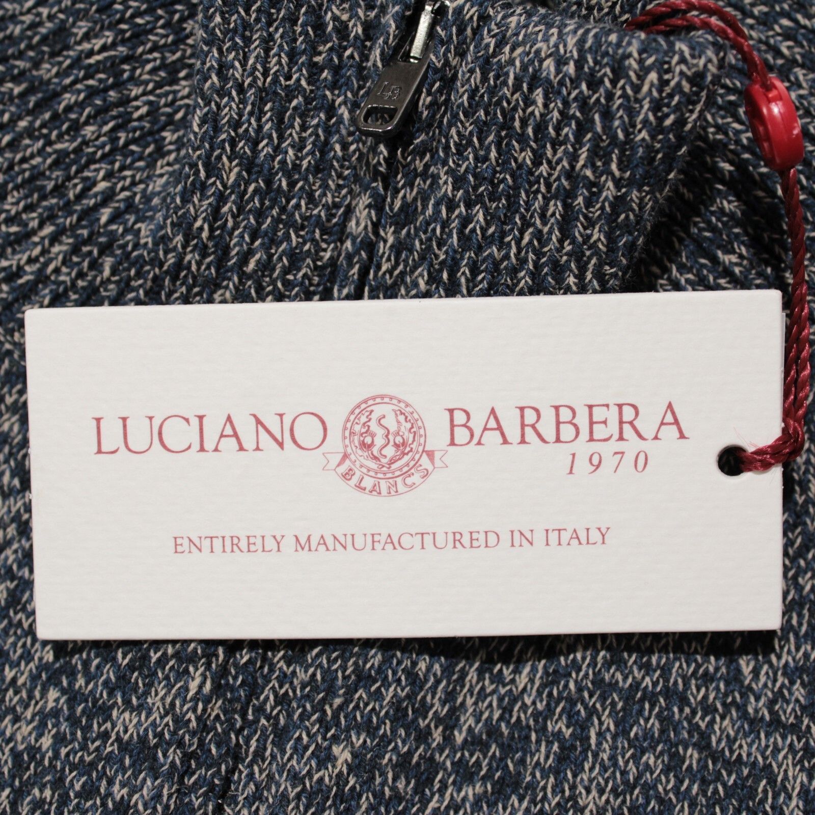 Luciano Barbera Luciano Barbera Sweater Size US M in Blue Size US M / EU 48-50 / 2 - 2 Thumbnail