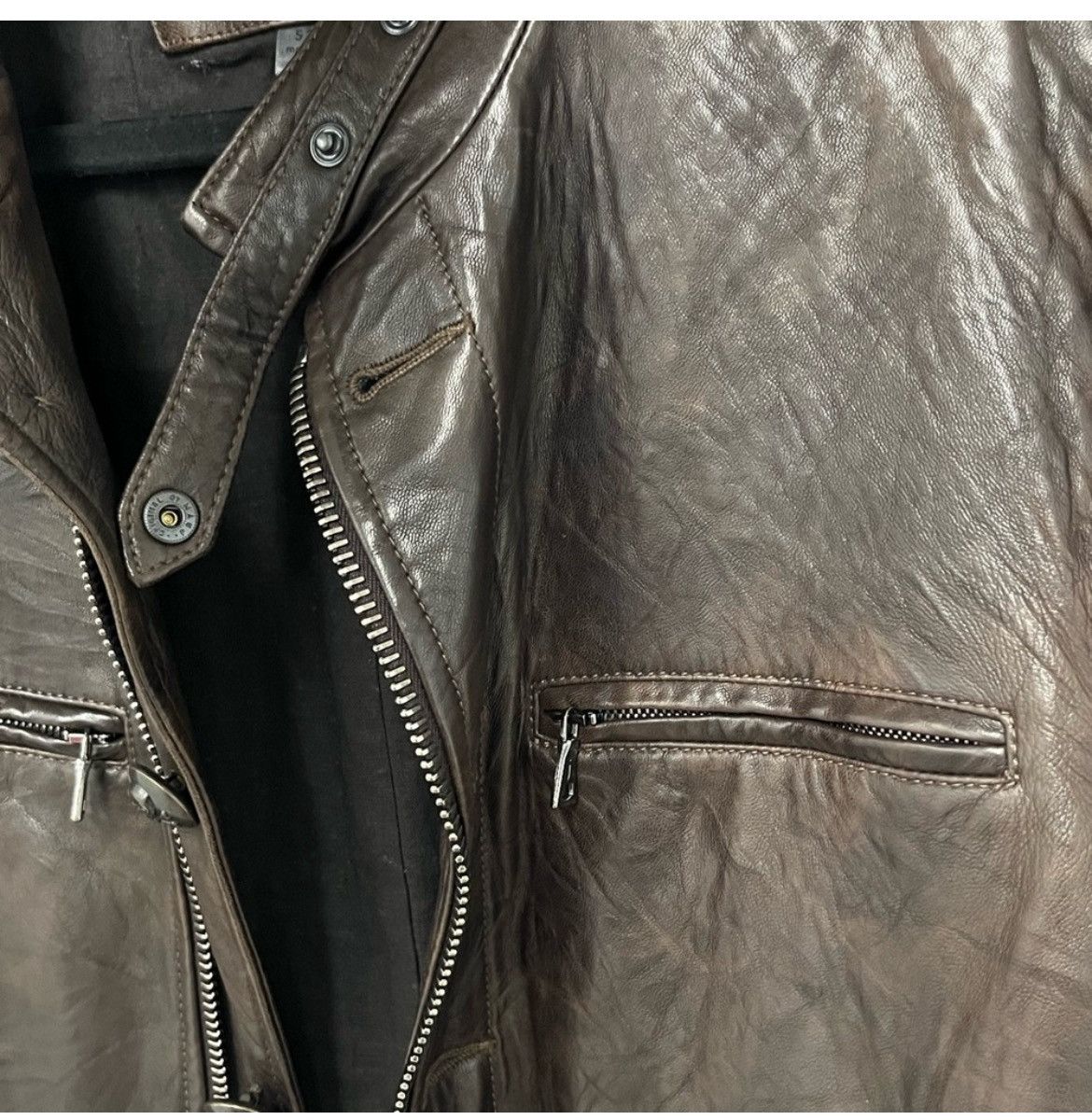 John Varvatos Burnished Moto Jacket EU 52 USA 42 Size US L / EU 52-54 / 3 - 7 Thumbnail
