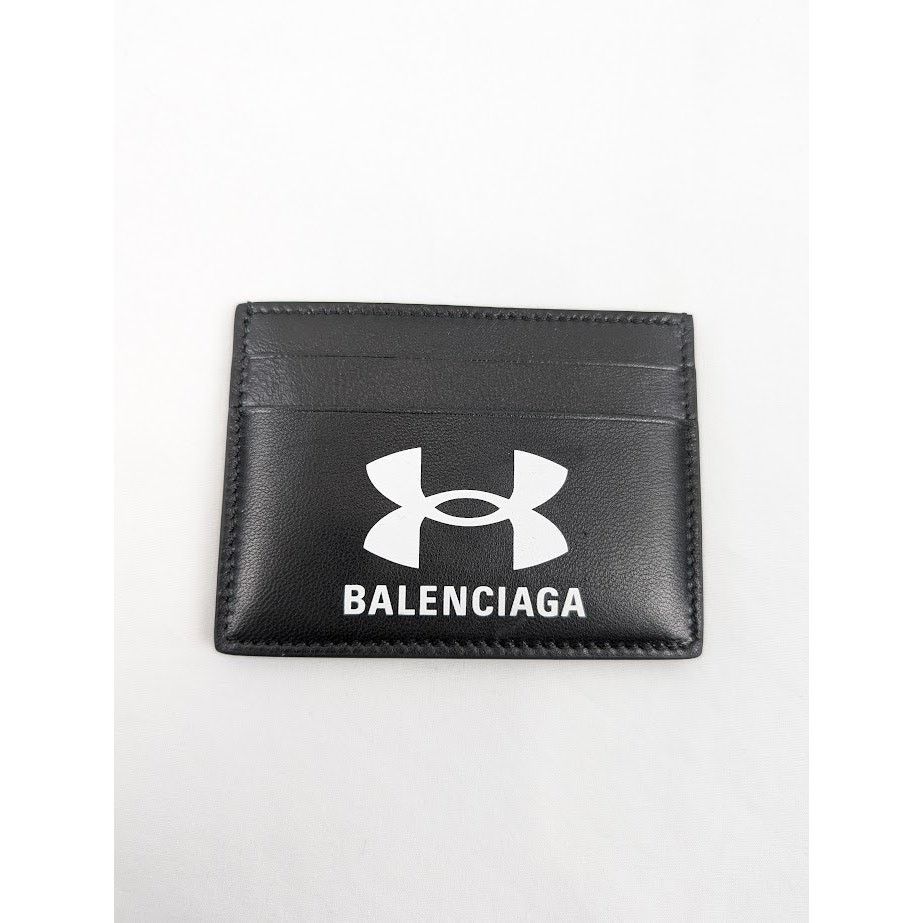 Balenciaga × Under Armour o1rshd1 Q:3 / Size: OS Smooth Leather Cardholder in Black Size ONE SIZE - 1 Thumbnail