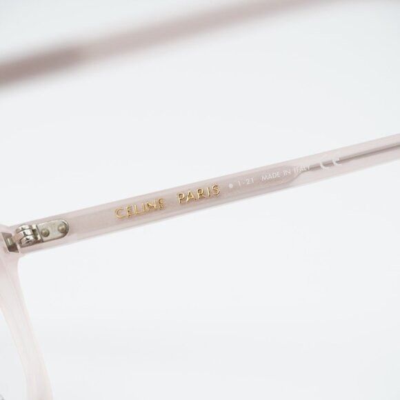 Celine Celine CL50058I 072 Eyeglasses Shiny Light Pink 50mm Square Size ONE SIZE - 8 Thumbnail