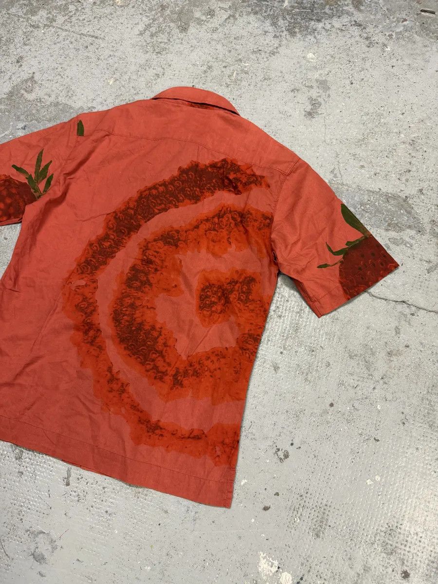 Marithe + Francois Girbaud 2000s Marithé + François Girbaud Red Strawberry Short Sleeves Shirt Size US M / EU 48-50 / 2 - 5 Thumbnail