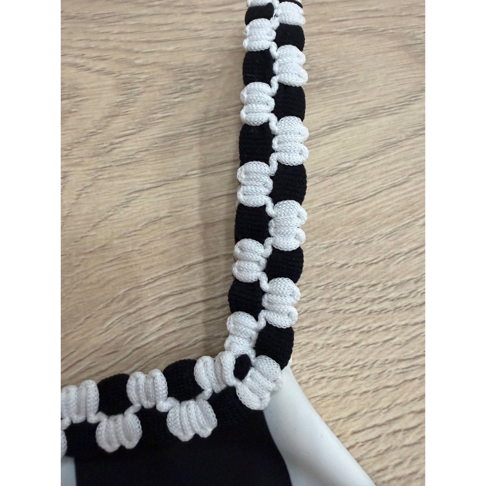 Chanel Chanel 23C Black White Checker Crystal CC Logo One Piece 36 Size XS / US 0-2 / IT 36-38 - 7 Thumbnail