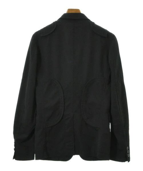 Comme des Garcons Homme Plus Jacket Wool 1 Button Flap Pocket Plain Black Size US XS / EU 42 / 0 - 2 Thumbnail