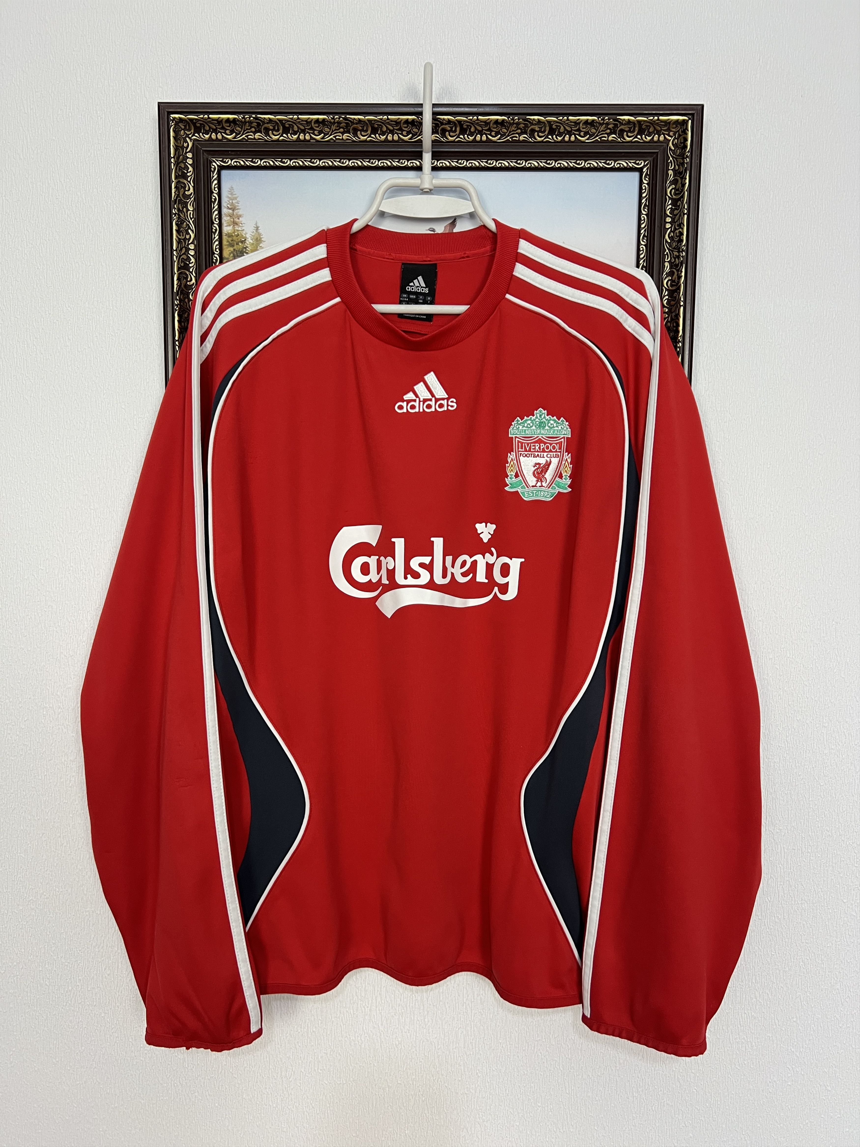 Adidas Vintage Liverpool Football Sweatshirt Soccer Crewneck Track Size US L / EU 52-54 / 3 - 1 Thumbnail