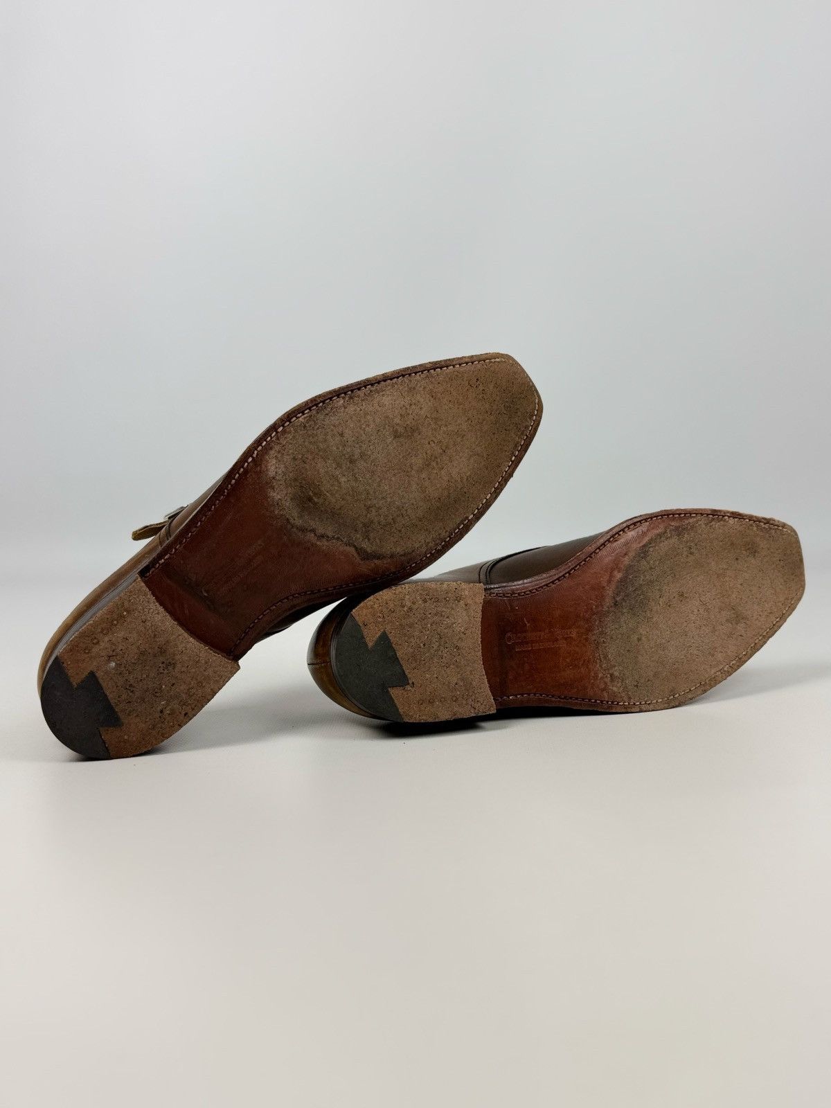 Crockett&Jones Lowndes Monk Leather Brown Shoes US8