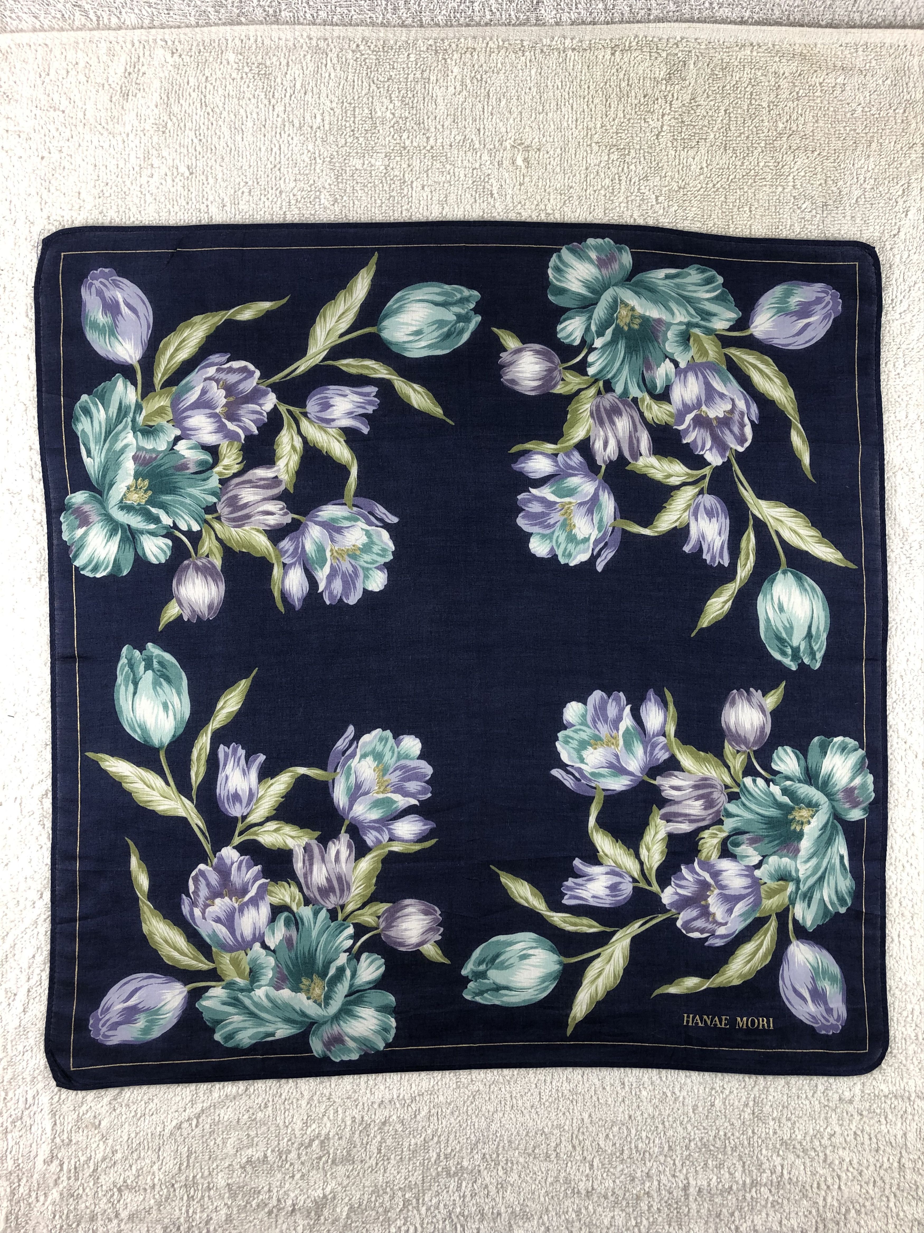 Hanae Mori × Japanese Brand × Vintage Hanae Mori Handkerchief / Bandana / Neckerchief Size ONE SIZE - 3 Thumbnail