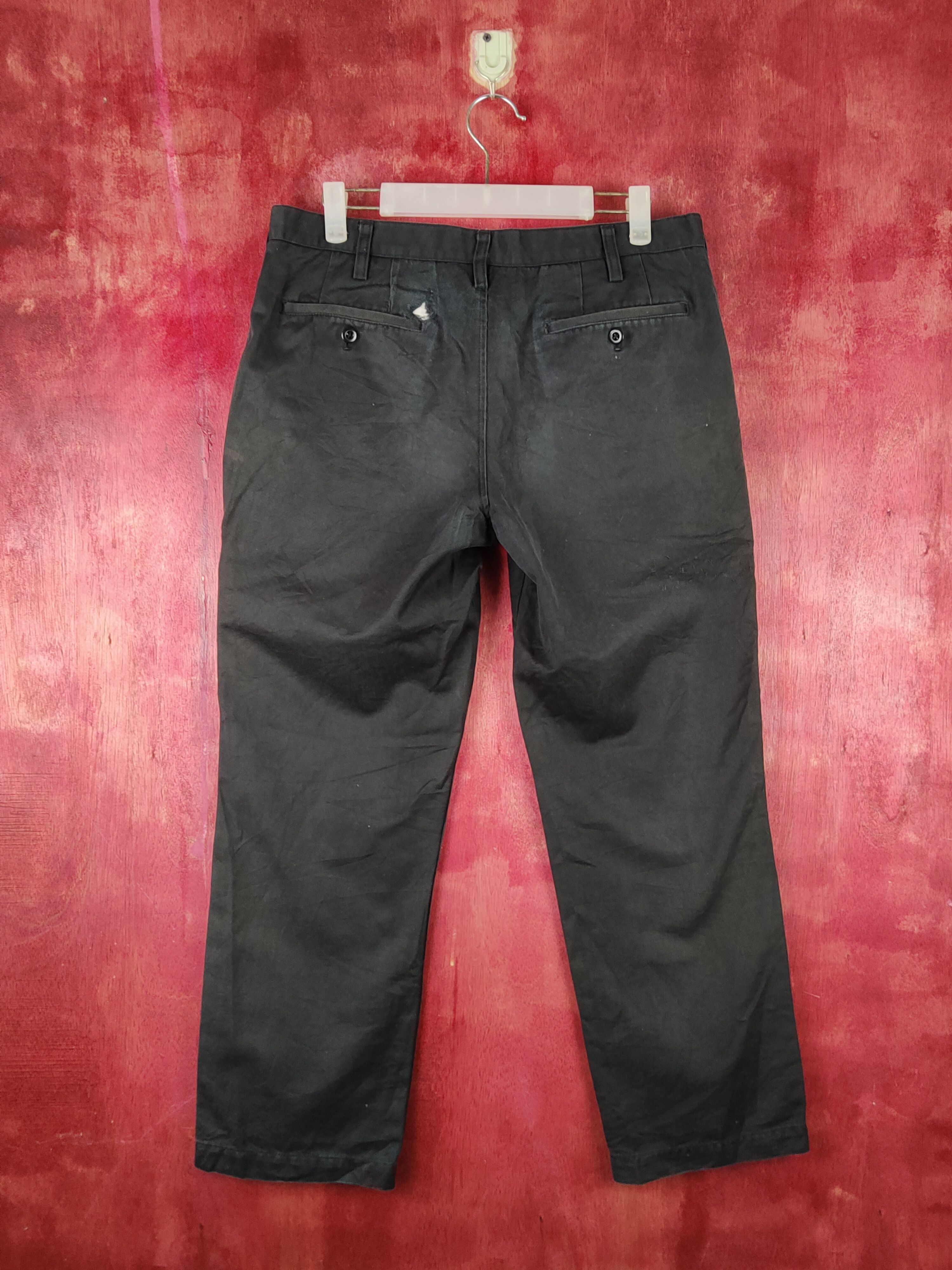 Japanese Brand Uniqlo Black Faded vintage Casual Pants #S2265 Size US 32 / EU 48 - 7 Thumbnail